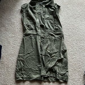 WHBM Green Cargo Dress